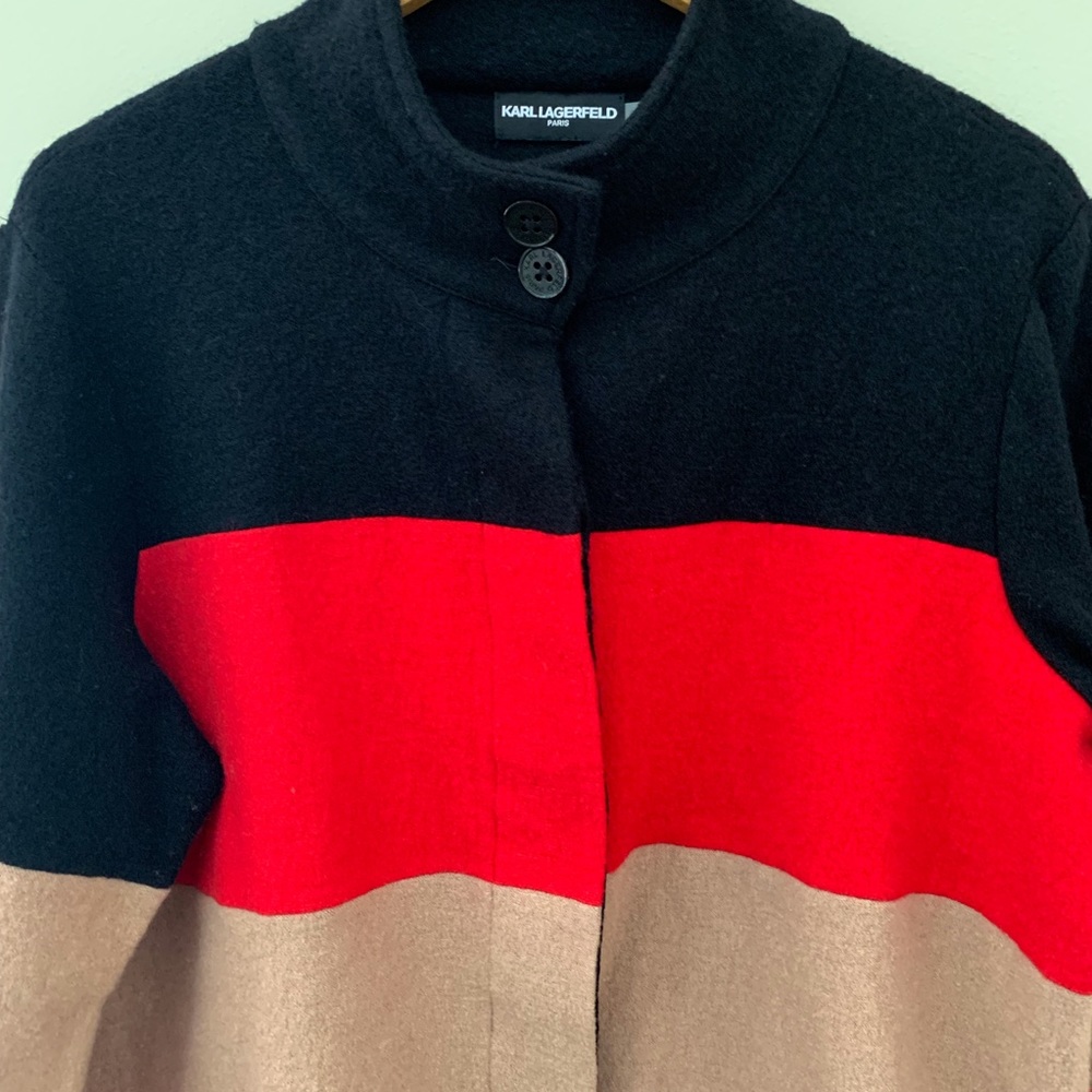 Karl Lagerfeld Women’s Color Block Sweater Size M - Picture 2 of 5